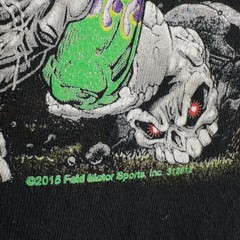 Gravedigger Skull Monster Truck 2015 Black T Shirt SEE MEASUREMENT