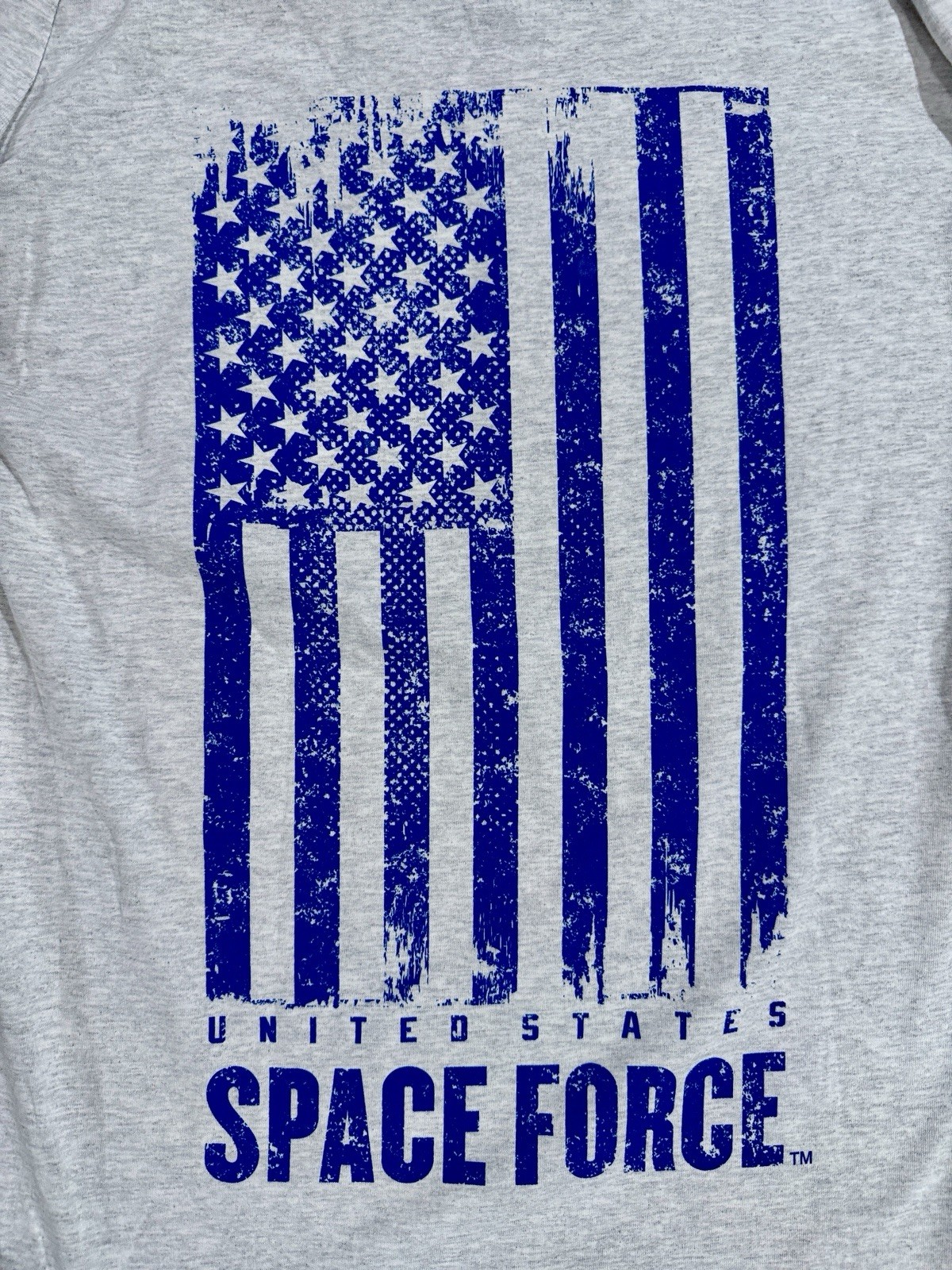 United States Space Force USSF “ALWAYS ABOVE” Ash Gray Long Sleeve T-Shirt -Sz L gallery