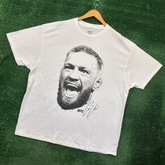 UFC Conor McGregor Autographed Headshot T-Shirt Size 2X