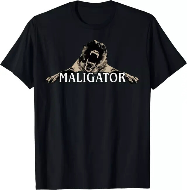 New Limited Maligator Belgian Malinois Dog Vintage T-Shirt