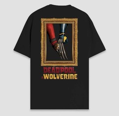 Marvel T-Shirt Men’s XL Deadpool Wolverine Double Sided Print Short Sleeve
