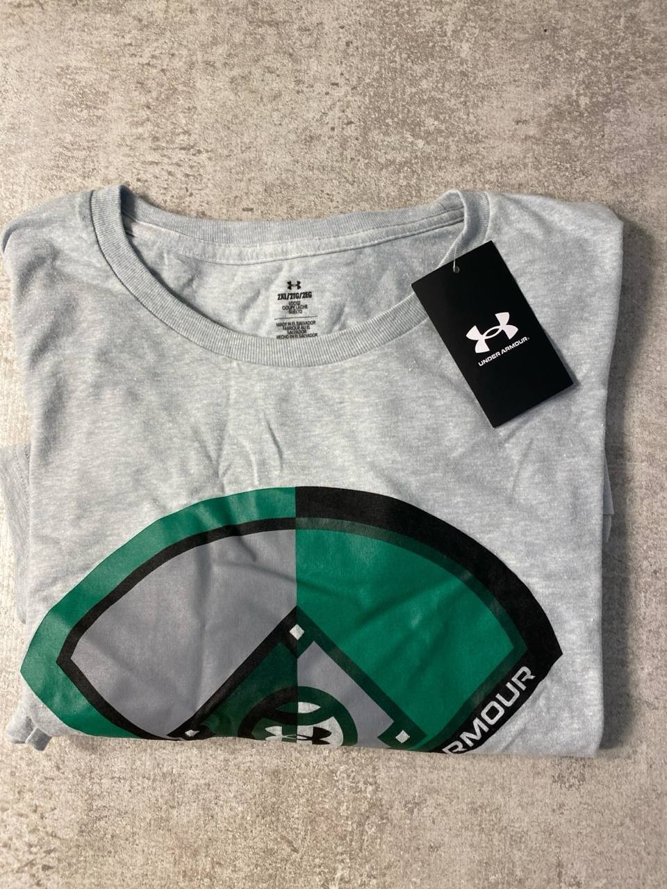 Under Armour Men’s 2XL Gray Baseball Diamond Graphic T-Shirt NWT Short Sleeve gallery