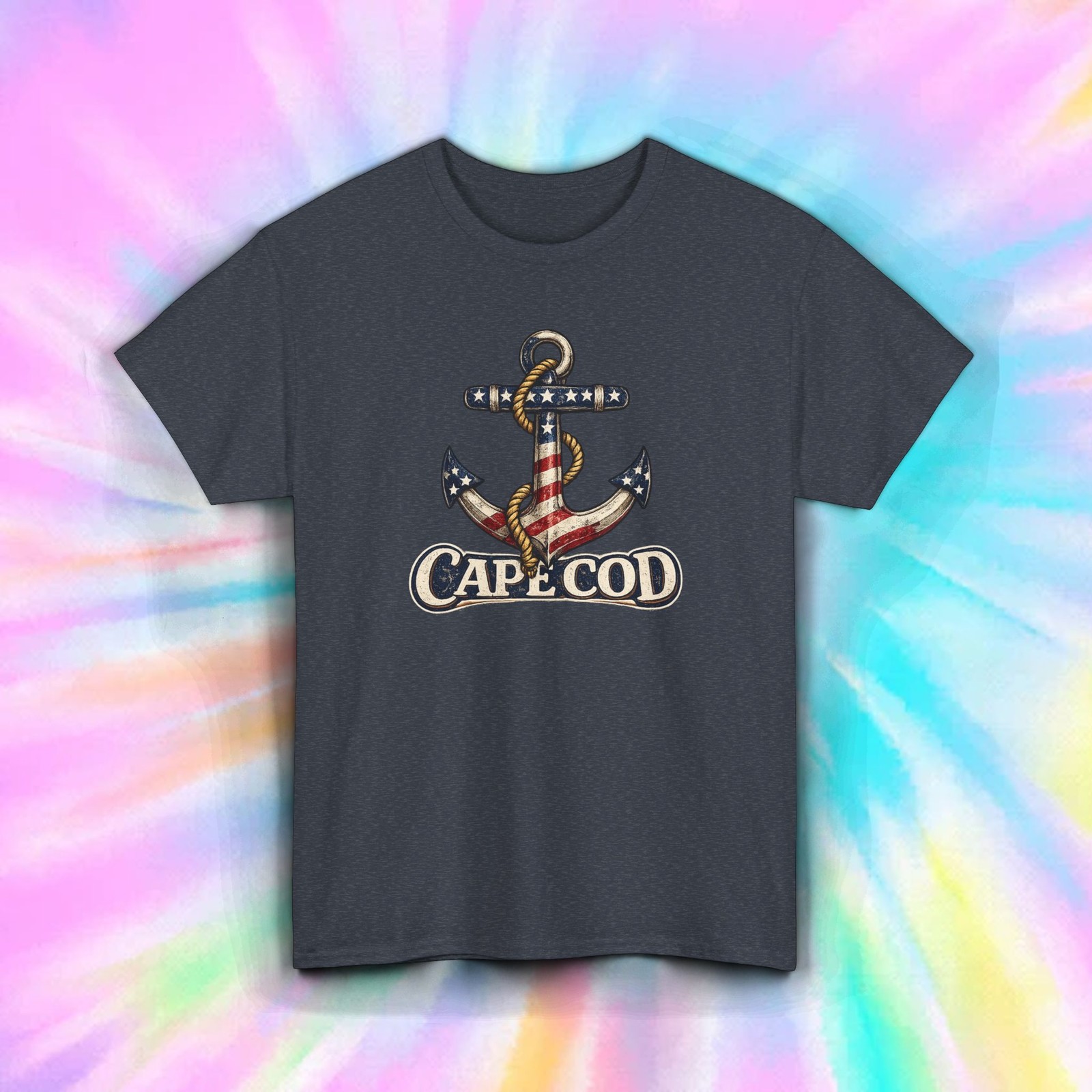 Cape Cod T Shirt Nautical Anchor Beach Massachusetts Coastal Tee S-5XL Gift gallery