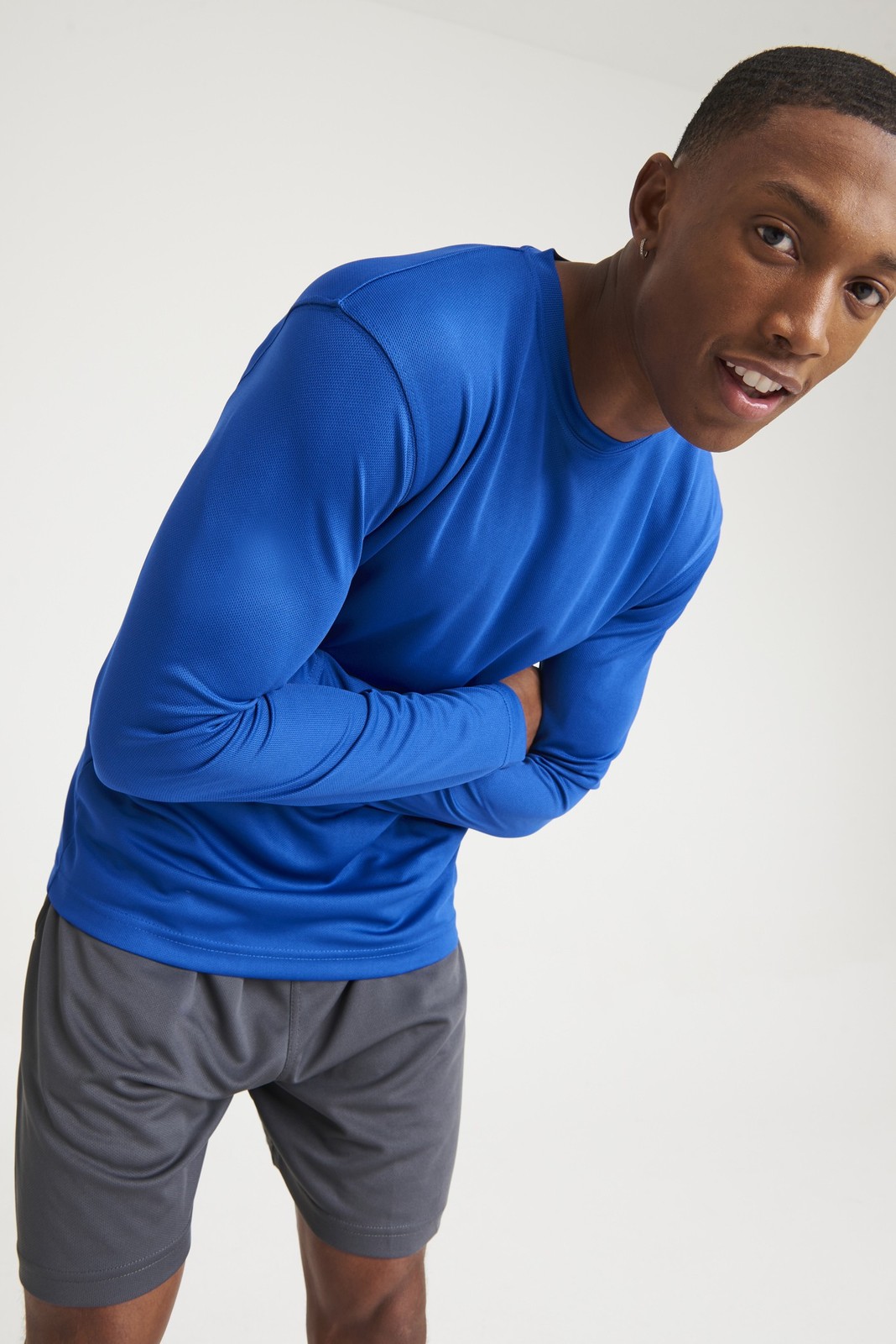 AWDis Just Cool Long Sleeve T-Shirt -Men Polyester Gym/Summer/Sports/Running Tee gallery