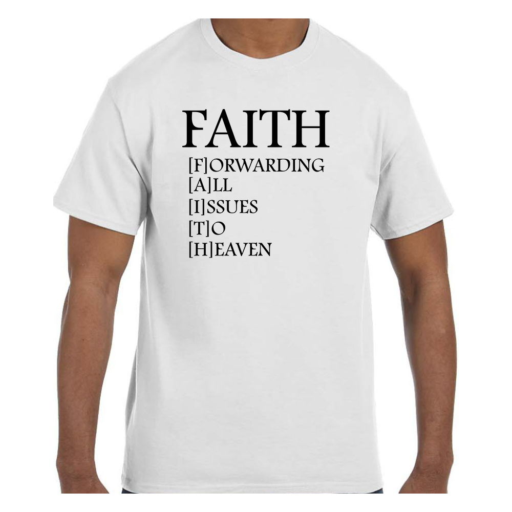 Christian Religious Tshirt Definition of FAITH Short or Long Sleeve