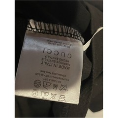 Gucci Black Tee with Multicolor Puff Script