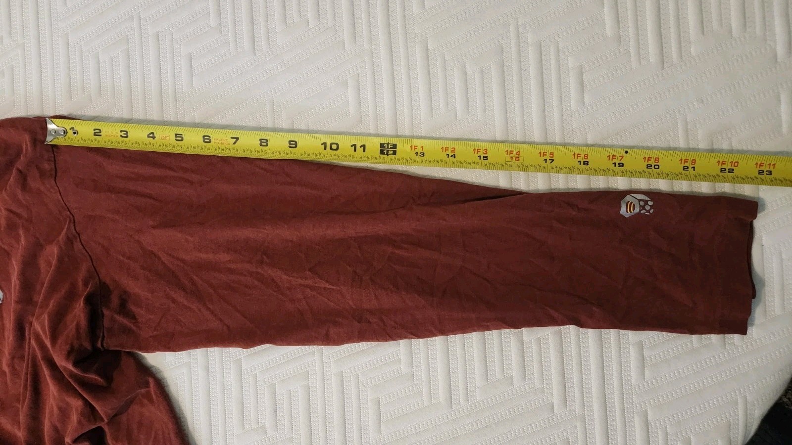 Mountain Hardwear Long Sleeve Shirt Rust Red Large Cotton Outdoor Climbing Rock gallery