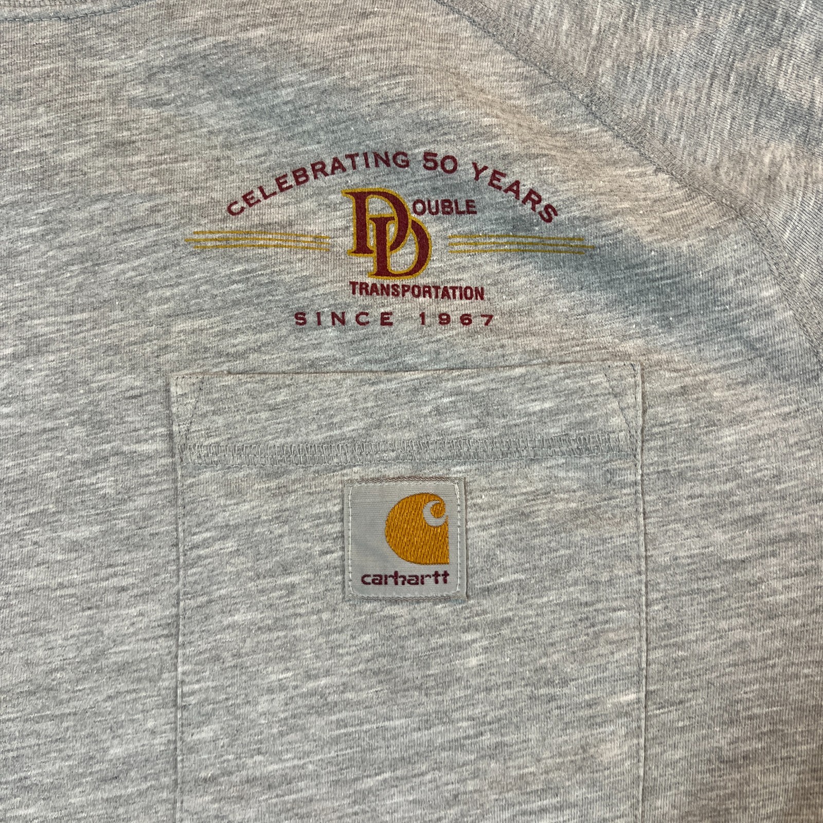 Carhartt Force T Shirt Mens Large Heathered Gray Relaxed Fit Delmont Long Sleeve gallery