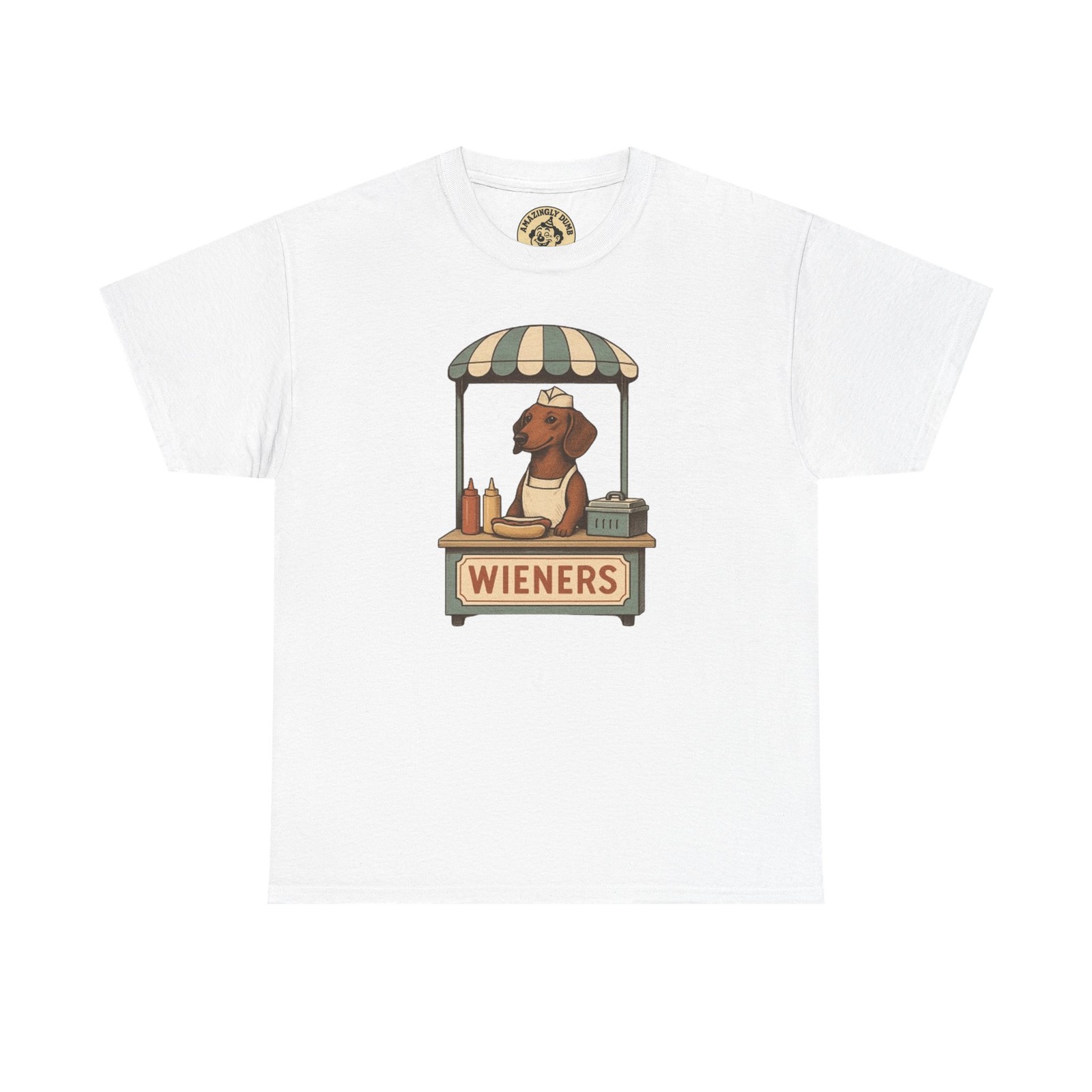 Wieners! Hot Dog Stand Unisex Heavy Cotton Tee Funny Dog Shirt Dachshund Cookout gallery