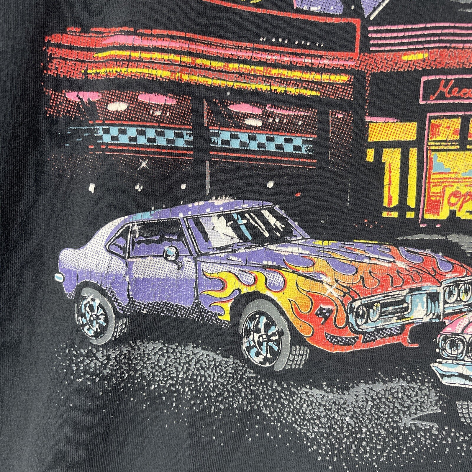 J Galt Shirt Mens Extra Large XL Streetwear Black Adult Al’s Burgers Hot Rods gallery