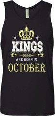 KING ARE BORN IN MAY Custom Month BIRTHDAY TANK TOP NEXT LEVEL