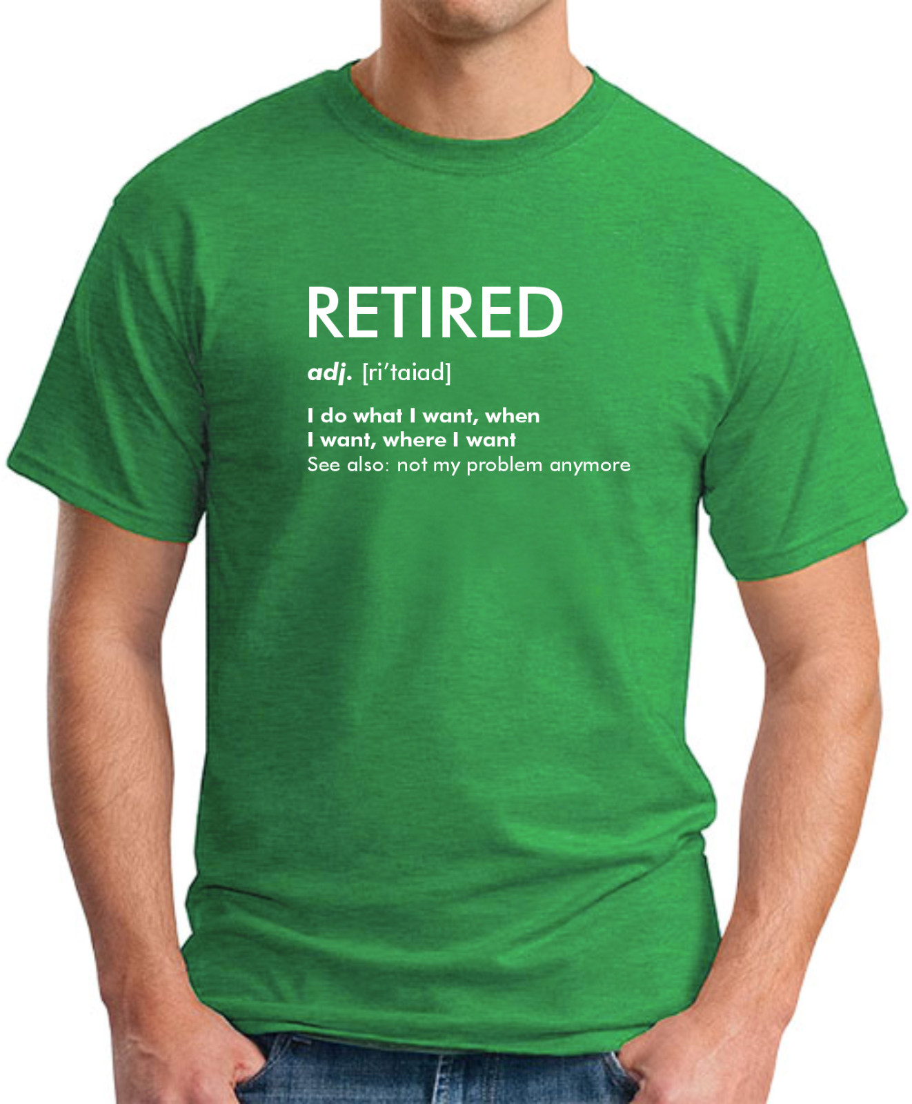 RETIRED (ADJ.) DEFINITION T-SHIRT Father's Day Gift Mens Funny Family Dad Top gallery