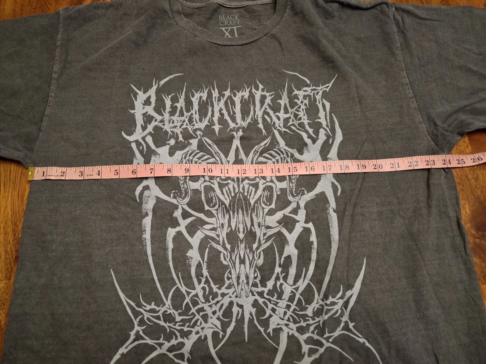 NWOT BlackCraft Cult Goat Skull Mineral Wash Tshirt Mens XL gallery