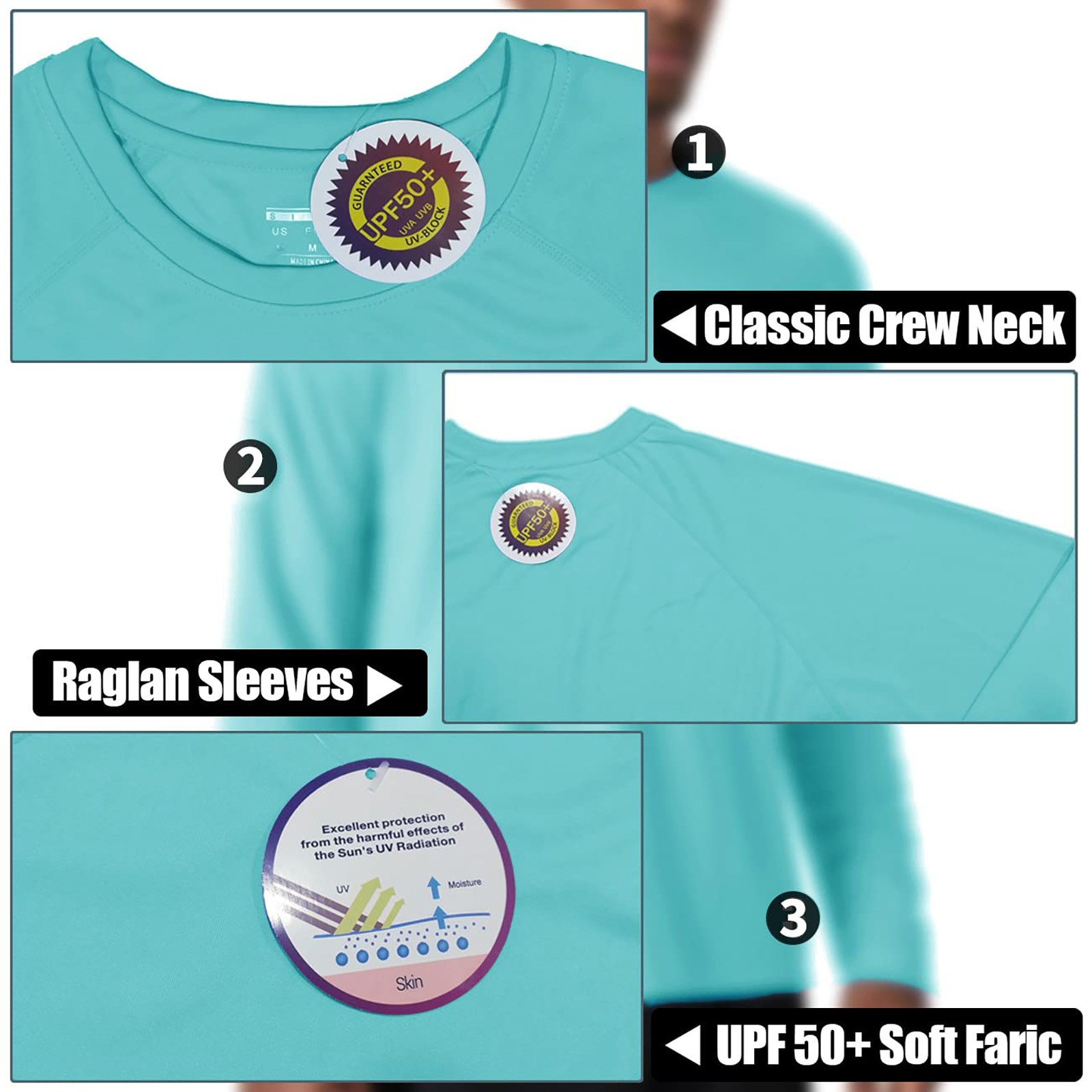 UPF50+ Mens Outdoor Fishing Hoodie Sun Block Skin Protection Long Sleeve T-Shirt gallery