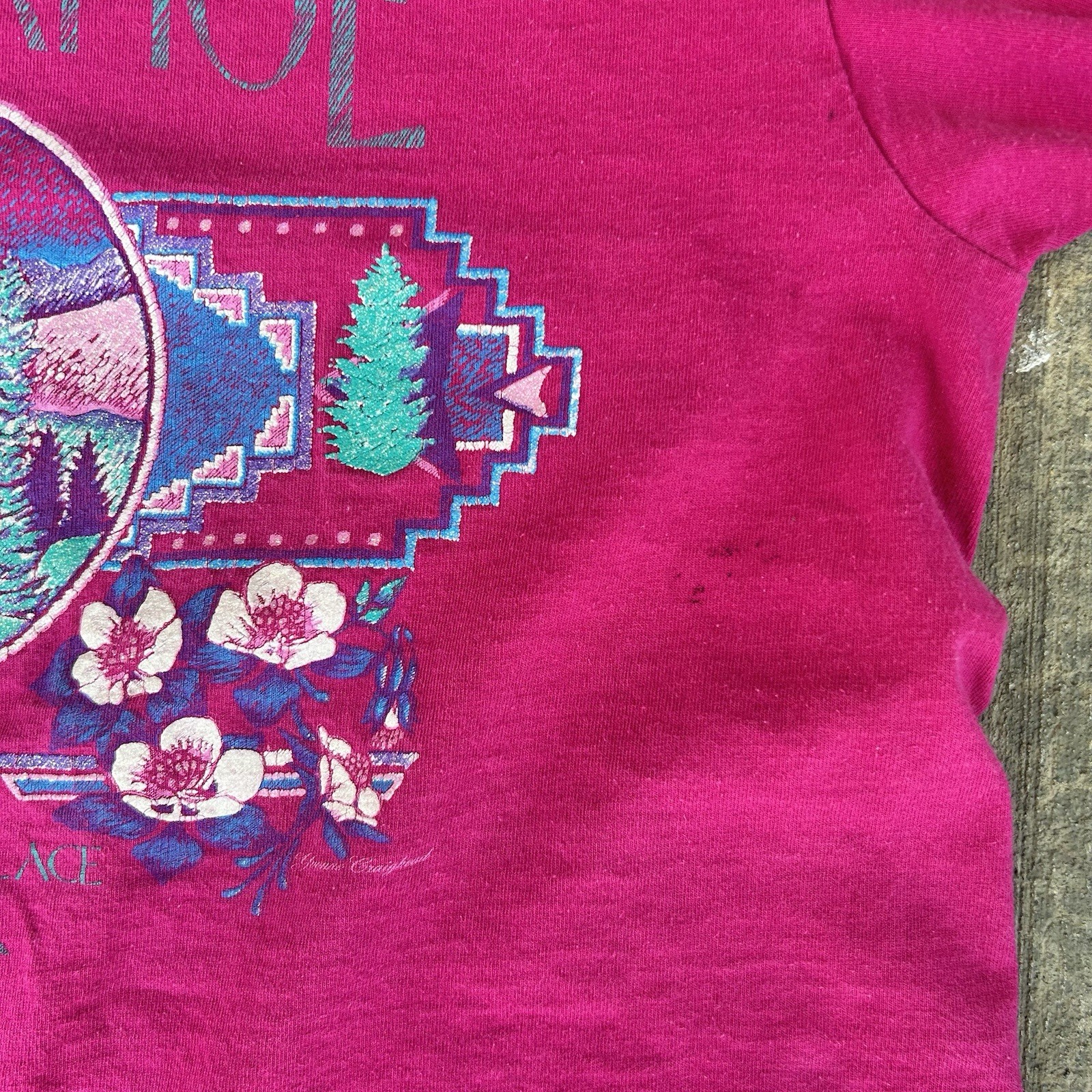 Vintage 1994 Jerzees Lake Tahoe The Last Best Place Mountains Graphic L T-Shirt gallery