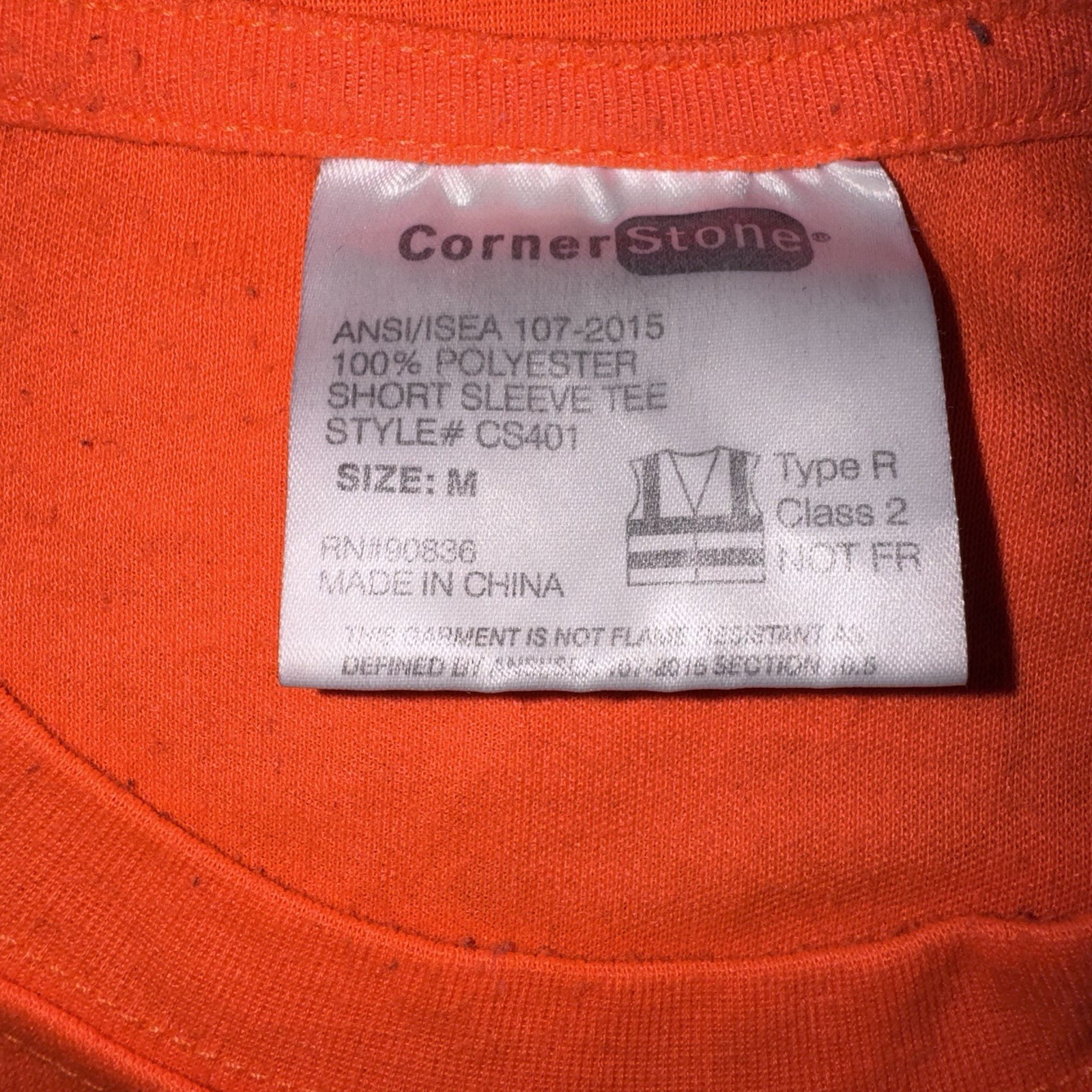 Cornerstone Men’s M Short Sleeved Pocket T-Shirt w/ Reflective Tape S194 gallery