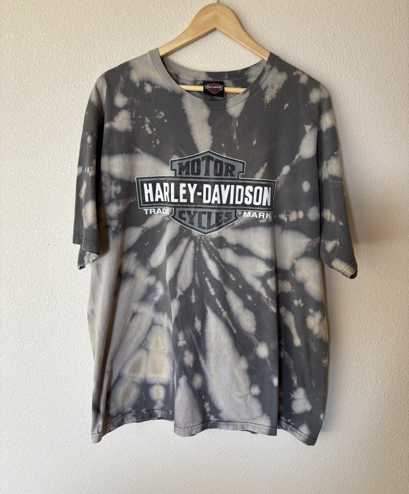 Harley-Davidson Motorcycles Roughrider Mandan ND Acid Wash Size Men’s XL