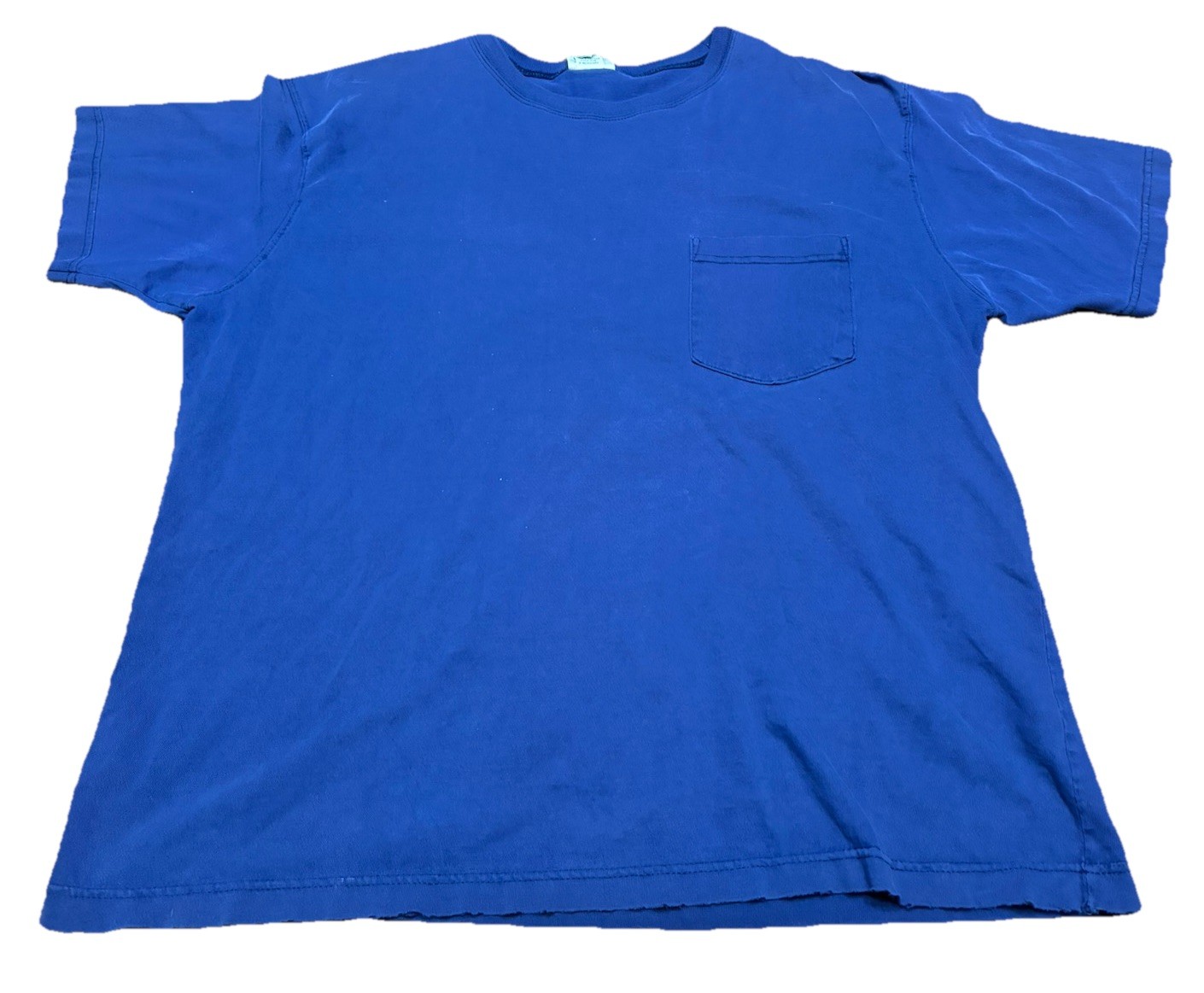 Vintage LL Bean T Shirt Mens XL Blue Pocket Crew Neck Classic Outdoors 90s N5 gallery