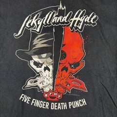 Five Finger Death Punch ‘Jekyll and Hyde’ Black Concert T-shirt – Size Medium