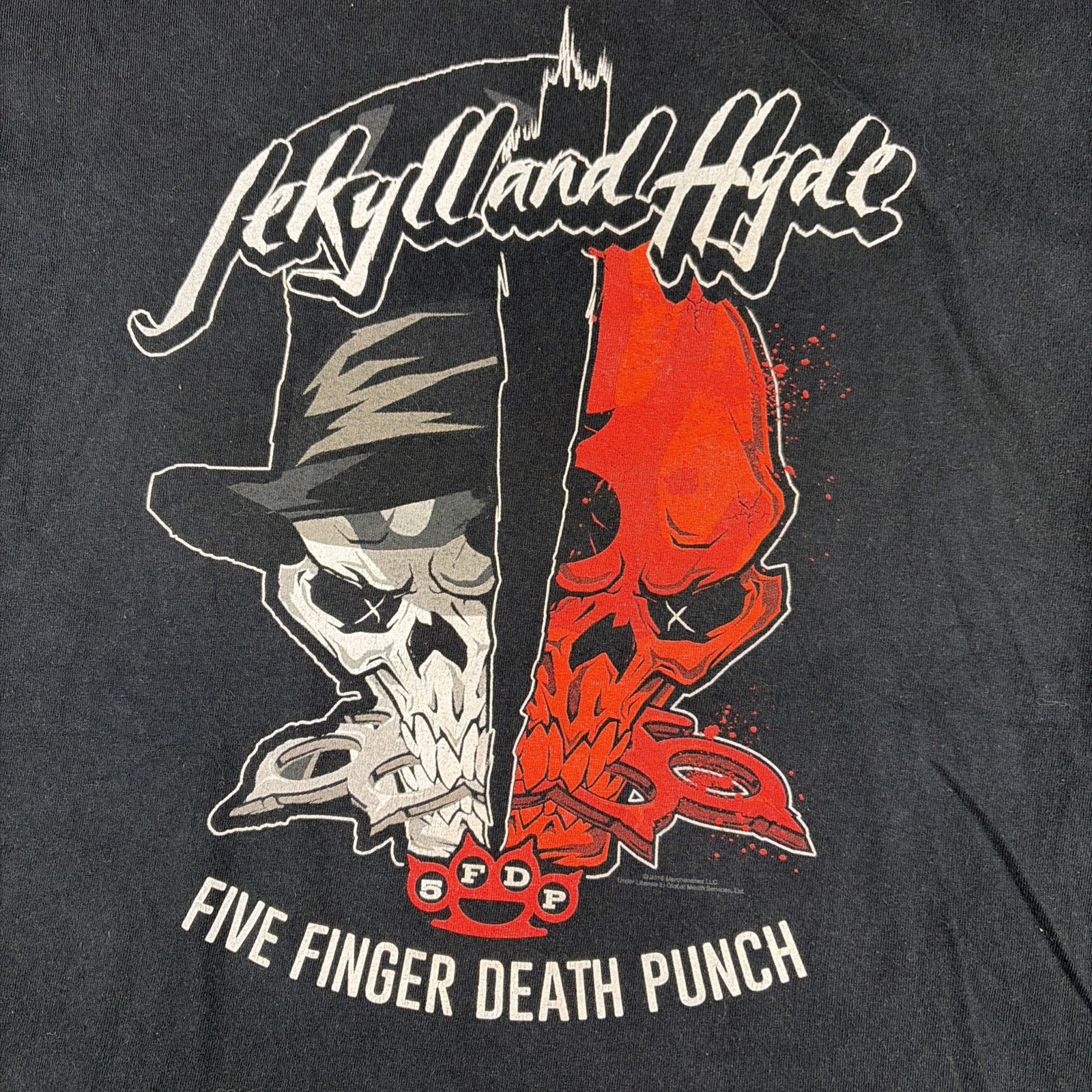 Five Finger Death Punch 'Jekyll and Hyde' Black Concert T-shirt - Size Medium gallery