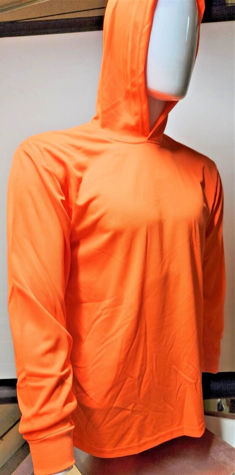 Hi Vis Long Sleeve Safety Shirt With Hoodie, Quick Dry Polyester Birdeye mesh gallery