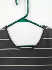 BYLT Drop Cut Lux Men’s Athletic Gray Striped Tee Shirt Size Large