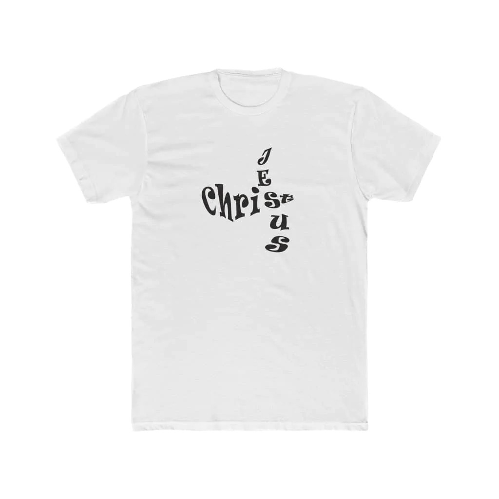 Next Level 3600 Soft Cotton Tee "Jesus Christ" black font sp gallery
