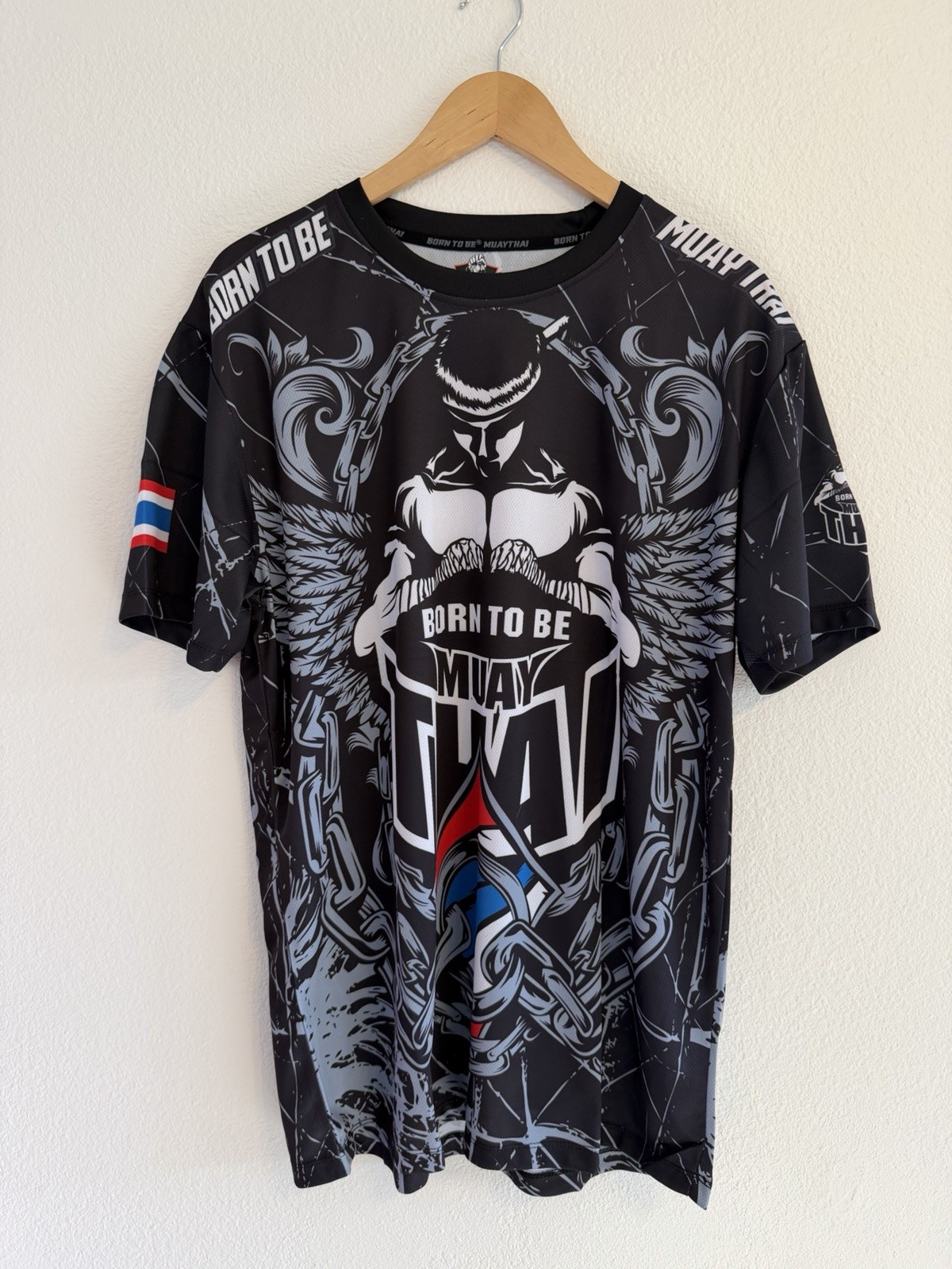Born To Be Muay Thai T-Shirt All Over Print Chains Boxing MMA Gym Training Top gallery
