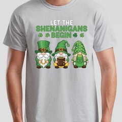 Let The Shenanigans Begin Irish Gnomes St Patrick’S Day Unisex Tshirt Funny
