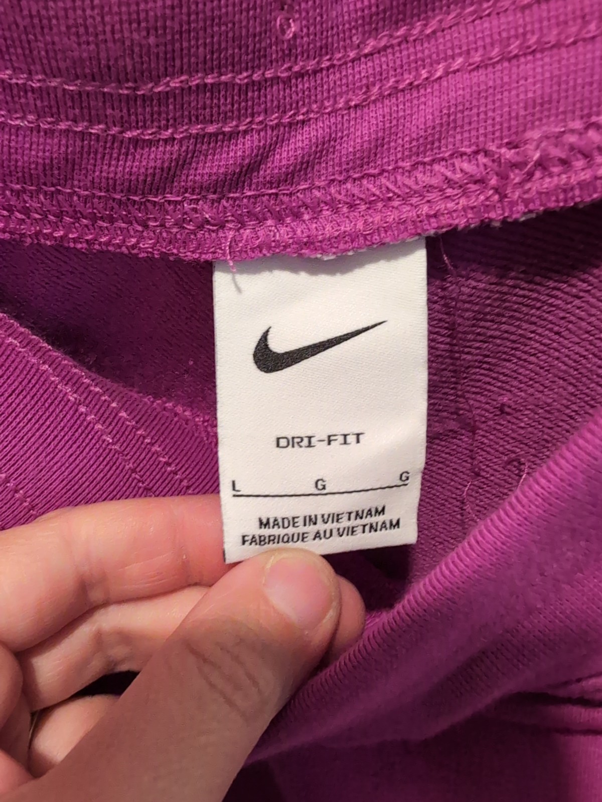 -NEW- Nike Women’s Large Plain Pink Sweatpants FB5434-518 Dri-Fit High Waist gallery