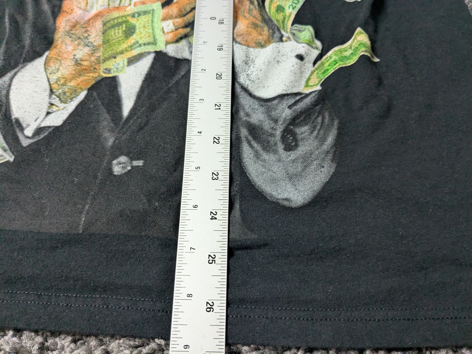 Lil Durk Shirt Men's S Black Graphic OTF Money Stacks Short Sleeve gallery