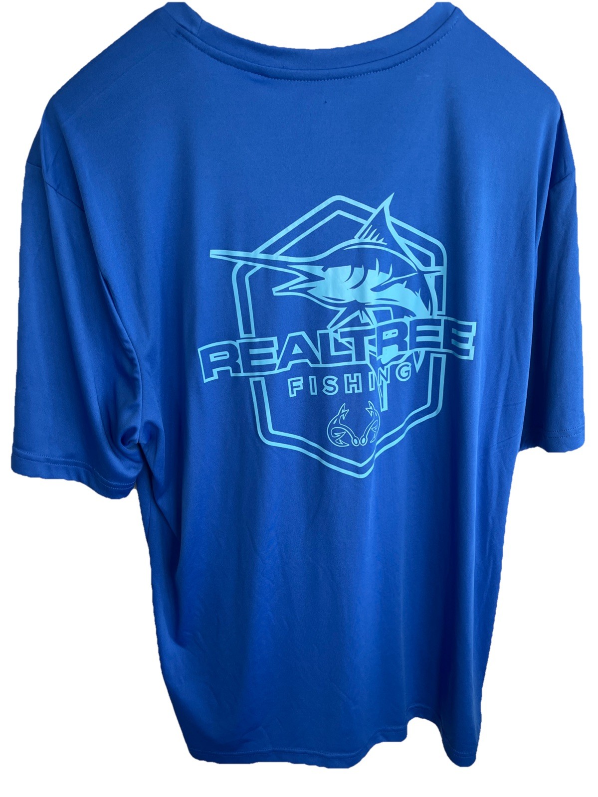 Realtree Marlin Tee T-Shirt Men's Sz XL Hunting Royal Blue Running Walking Gym gallery