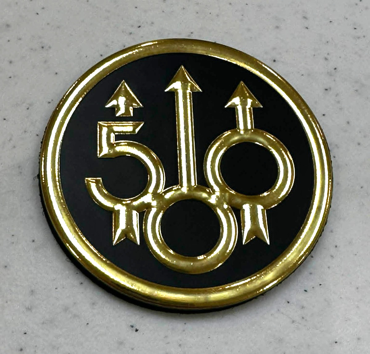 SHOT Show 2026 Beretta “500 Years” Gold & Black Morale Patch, Hook & Loop, NEW!