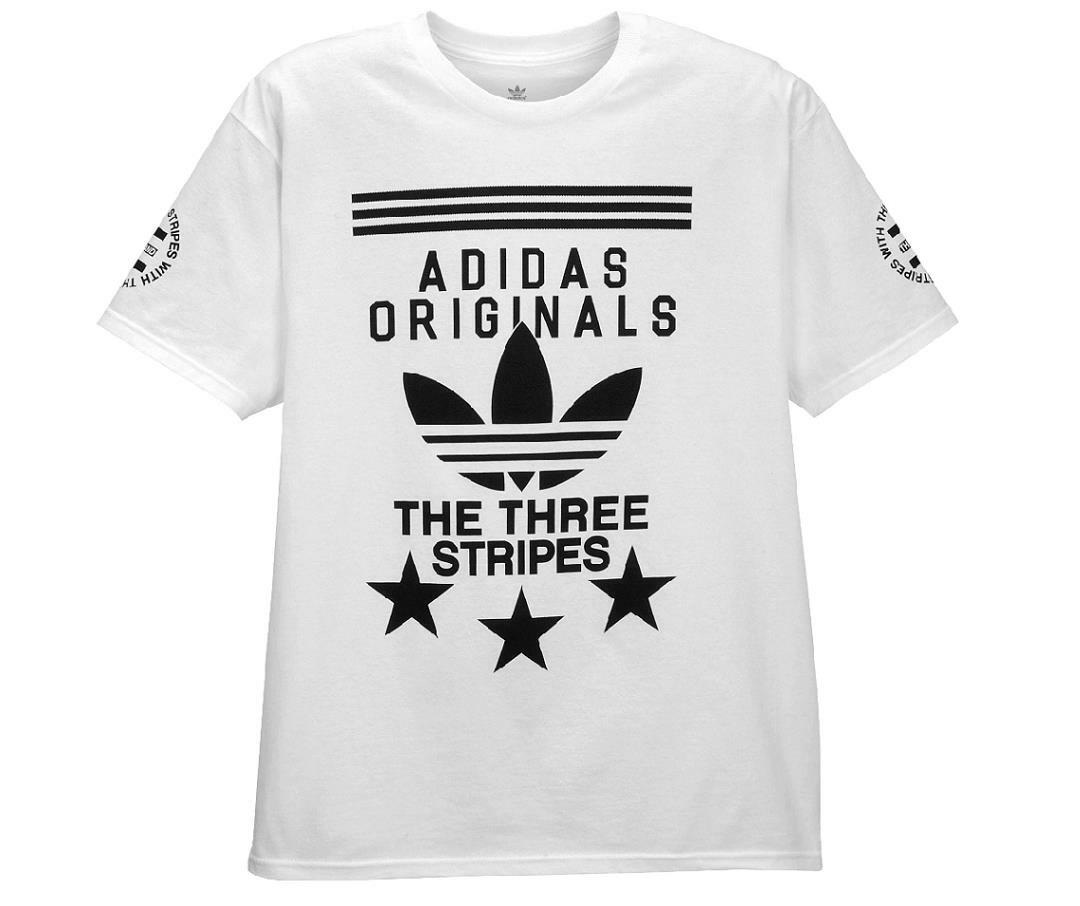 Adidas Originals "New Banner" T-Shirt White/Black Men's XL 2XL BNWT gallery