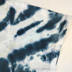 Liquid Blue Shirt Mens Small White Multicolored Tie Dye Kiss Destroyer Rock 70s