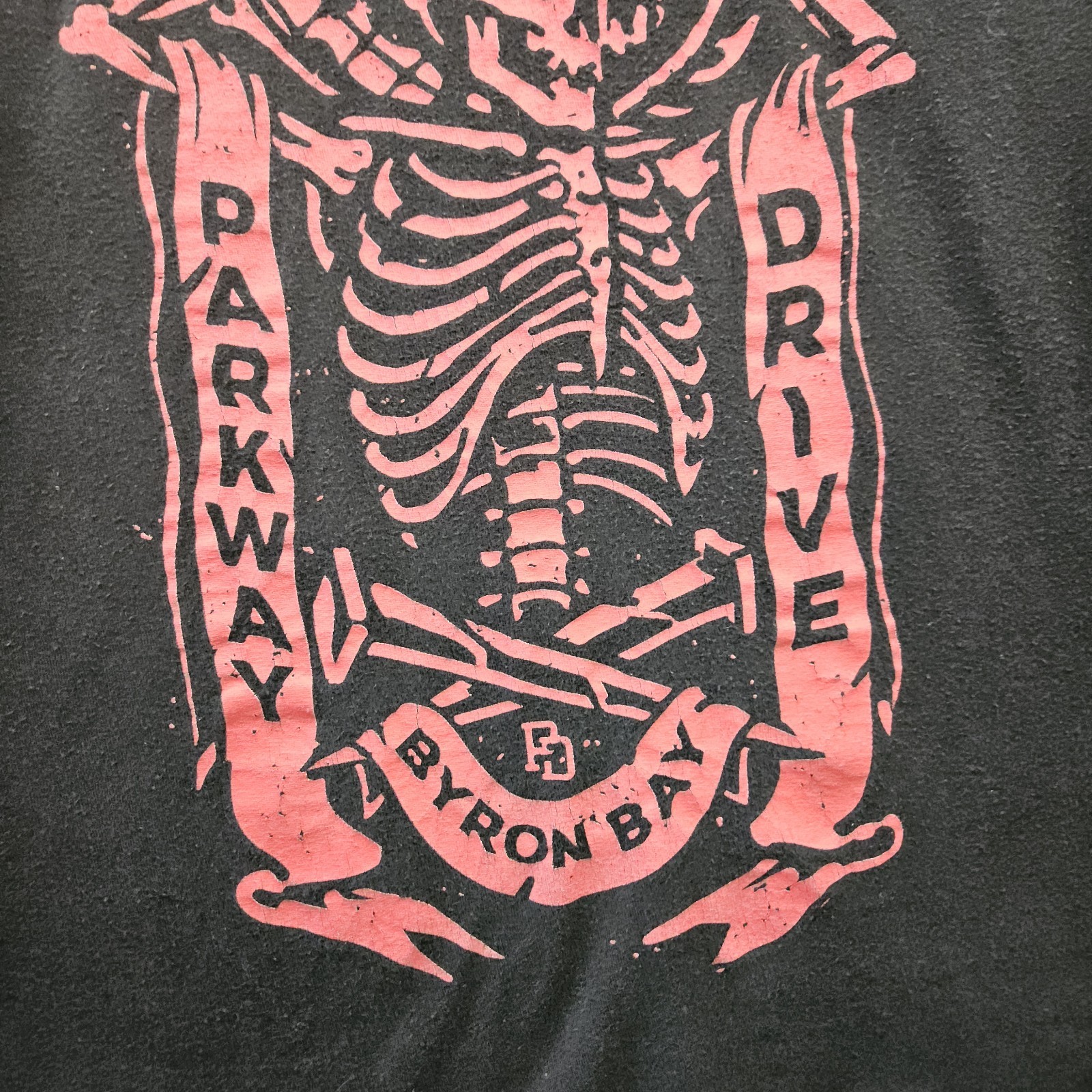 Vintage Parkway Drive T Shirt Small 2004 Tultex Byron Bay Silk Screened Print gallery