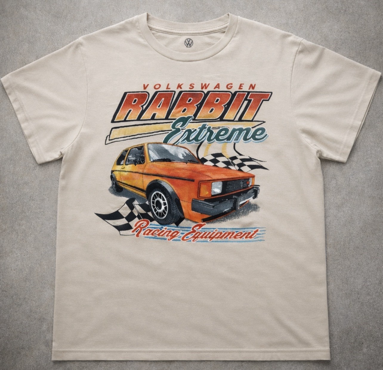 VW Volkswagen Rabbit Extreme Racing Equipment Graphic Tee Shirt Medium