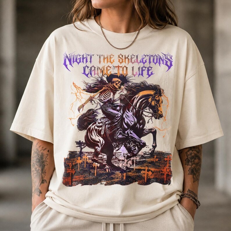 I Think You Should Leave Skeleton Rider T-Shirt, Retro Comedy Tee