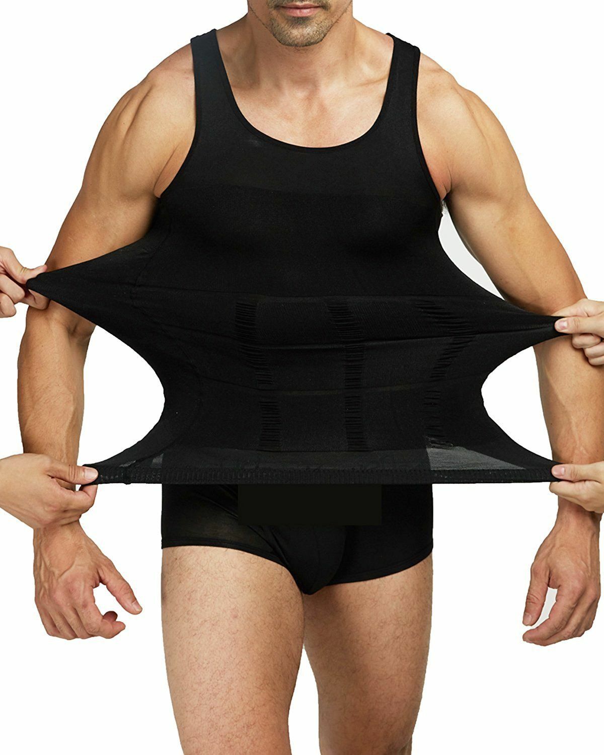 FAJAS Men Ultra Lift Body Slimming Shaper Weight Loss Shapewear Waist Shirt Vest gallery
