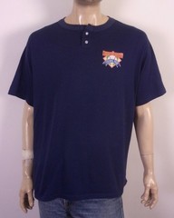 vintage 80s 90s Cooperstown Dreams Park Henley T-Shirt single stitch USA sz XXL