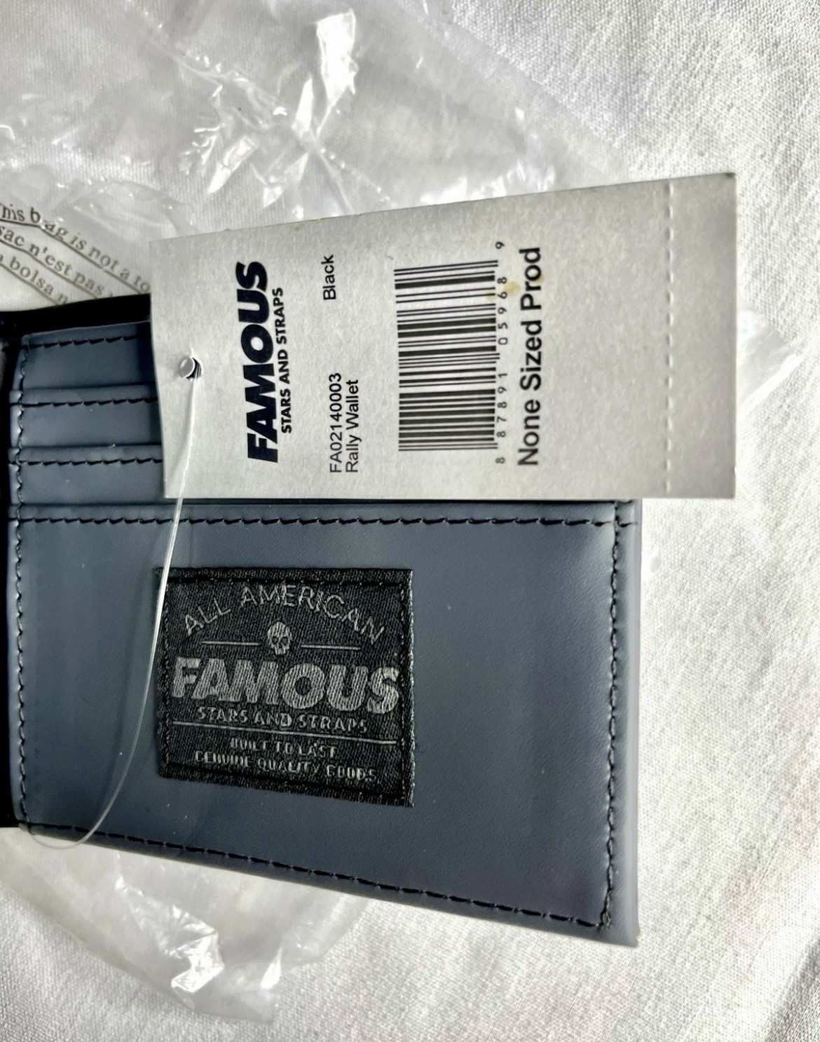 Famous Stars And Straps Black Racing Skull Wallet NWT Travis Barker Blink 182 gallery