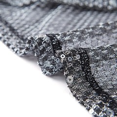 For Men Sexy Mesh Vest Grey Glitter Sheer See Through Fishnet Tank Top