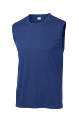 Sport Tek Sleeveless Posi Charge Competitor T Shirt Black True Royal ST352