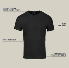 Fresh Clean Threads Short Sleeve Crew Neck 2XL-Navy