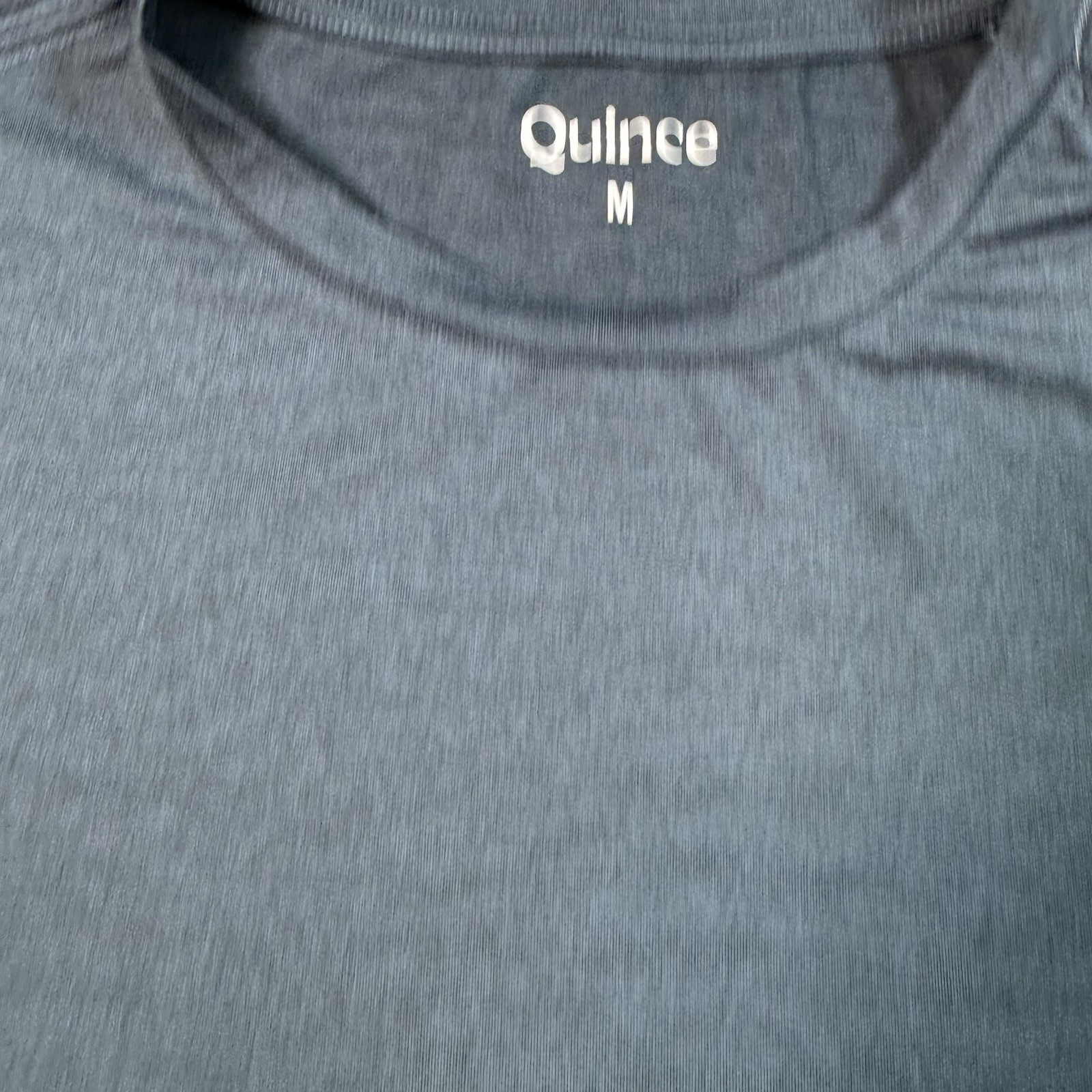 Quince Mens SS T Shirt Polyester Spandex Sz M Preppy Athleisure Eco Conscio gallery