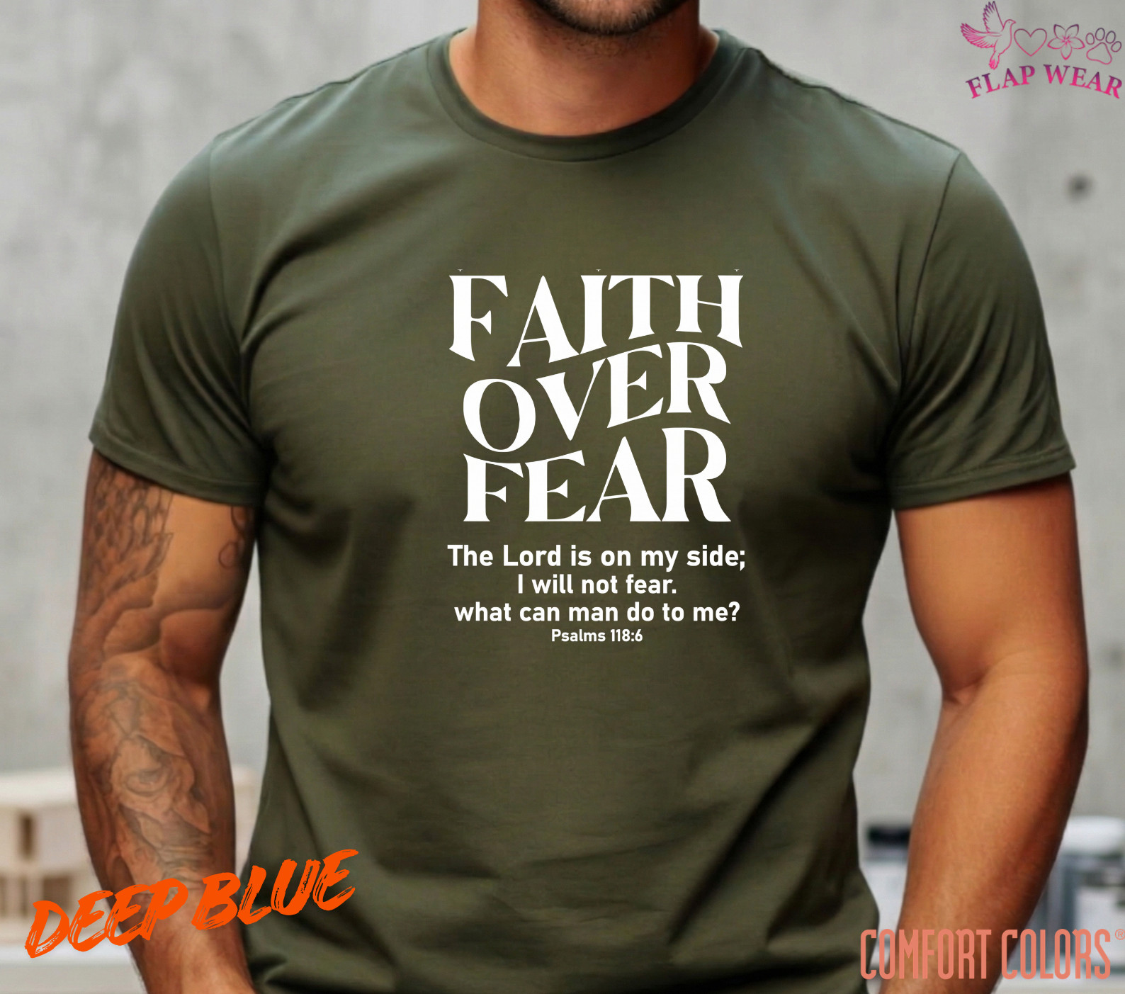 Unisex Faith Over Fear Christian T-Shirt, Men T shirt,Women T shirt Gift Religio gallery