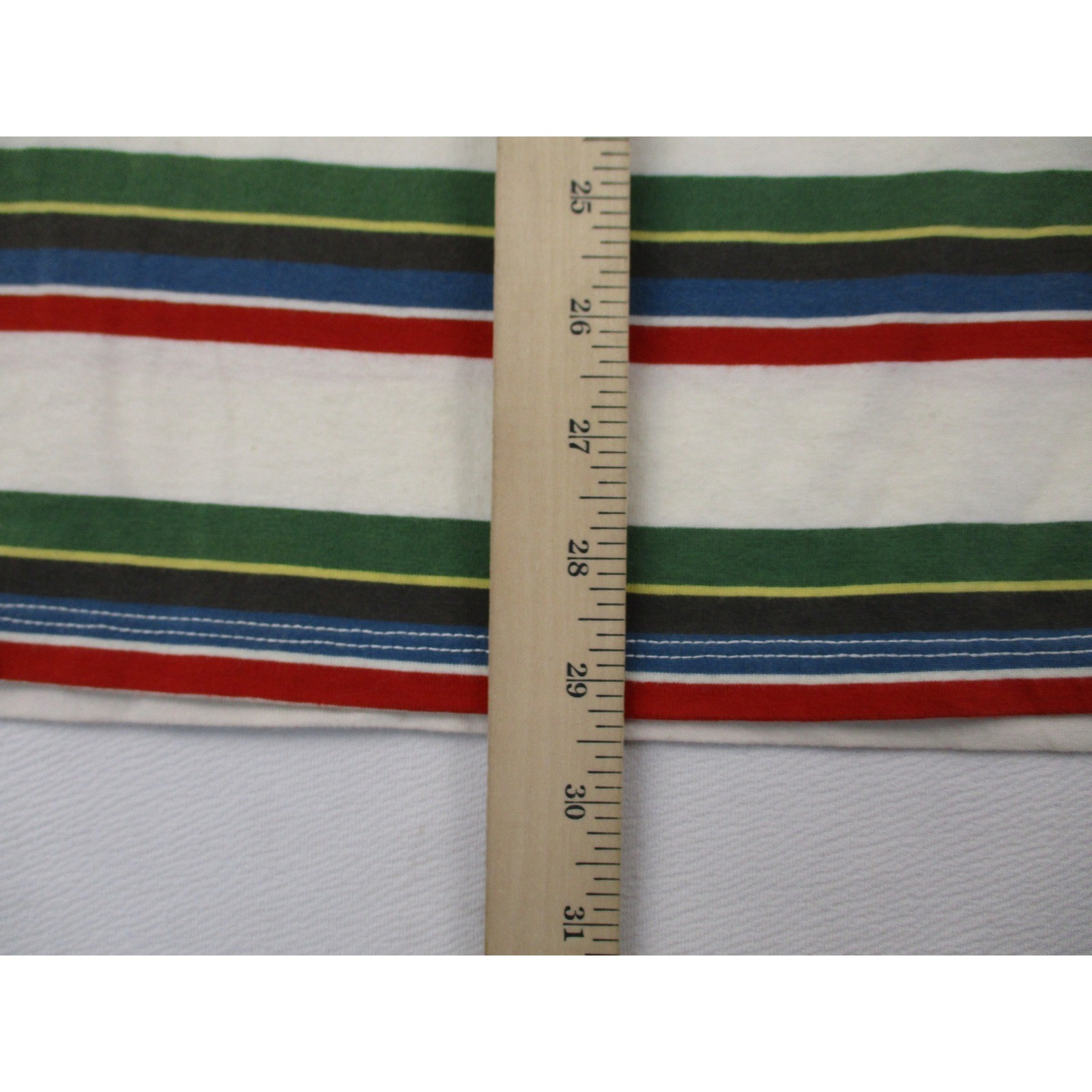 Guess Shirt Mens Medium White Multicolor Striped Embroidered Logo Retro Y2K gallery