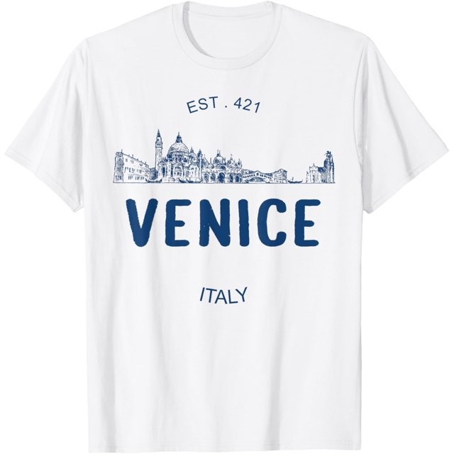 Venice Italy Italian Italia Unisex White T-shirt gallery