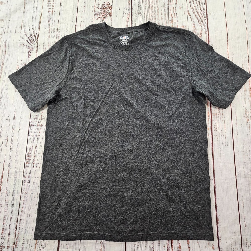 Jerzees Gray Short Sleeve Cotton Blend T-Shirt Men’s L