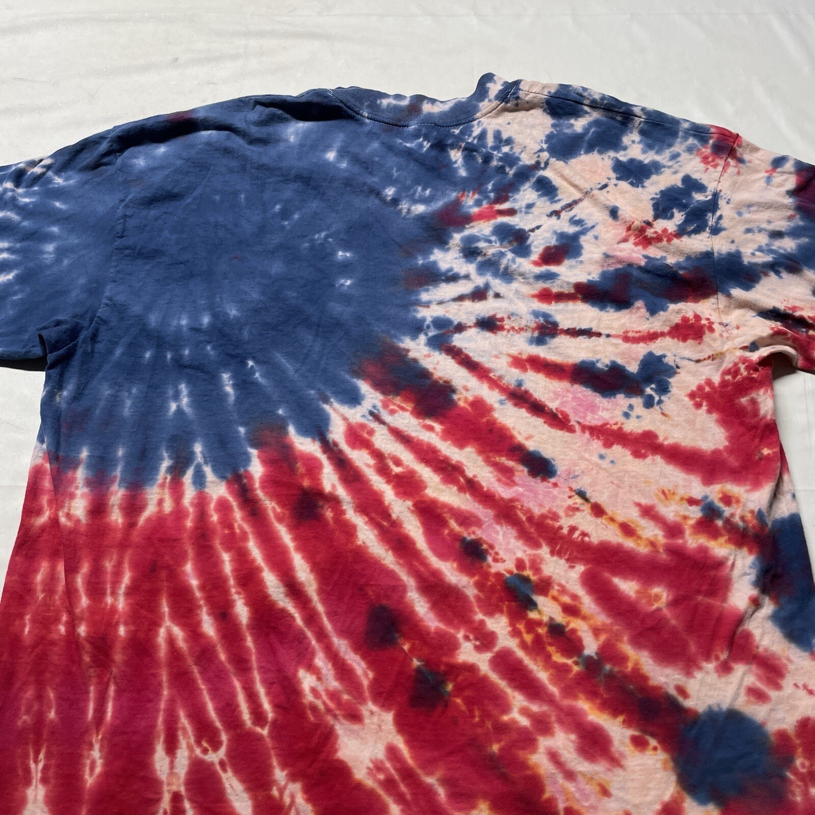 Vintage 90s Single Stitch T-Shirt Men’s Large Tie Dye Patriotic Stars USA Made gallery